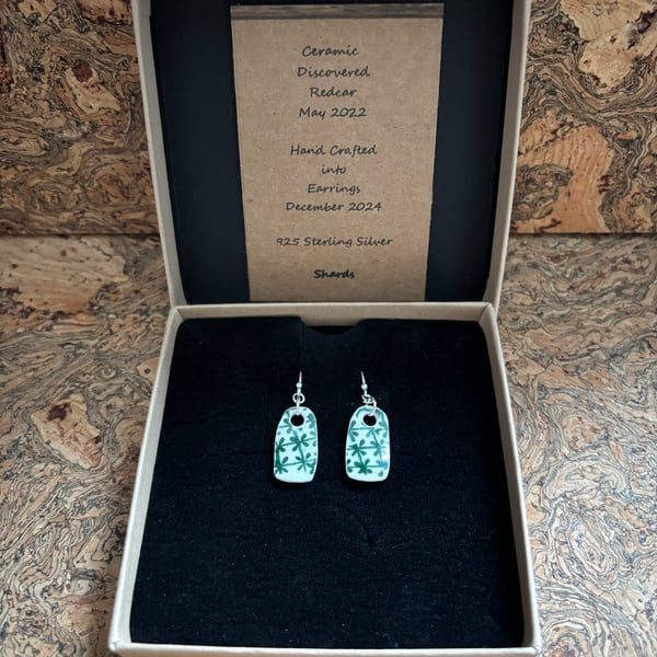 Handmade Ceramic Earrings, One of a Kind, Unique, Eco Friendly Gifts. 