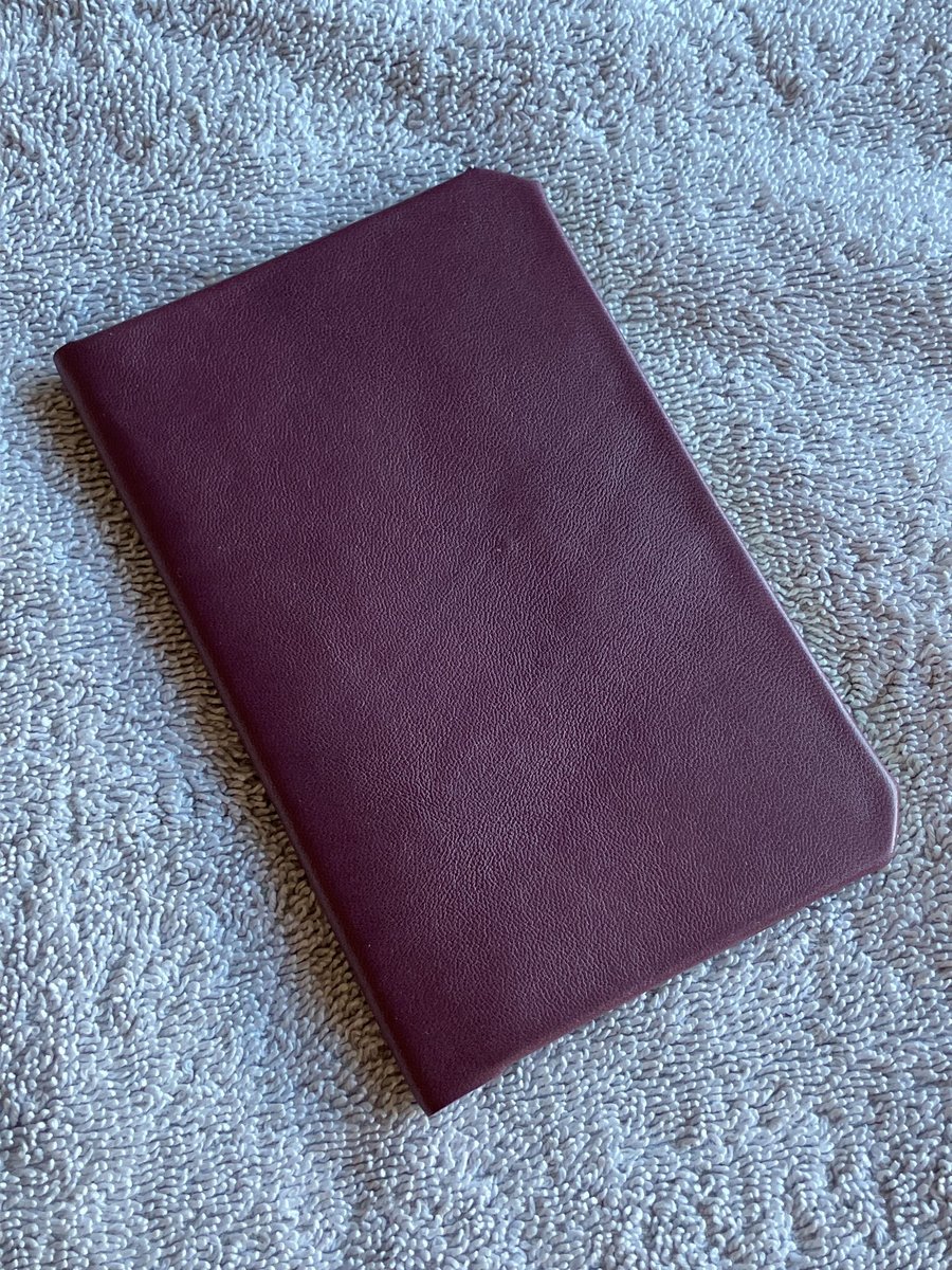 A6: Softcover Purple coloured Leatherbound Notebook 30 lined pages