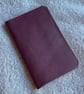 A6: Softcover Purple coloured Leatherbound Notebook 30 lined pages