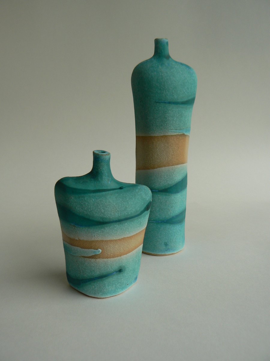Seascape Ceramic Bottle