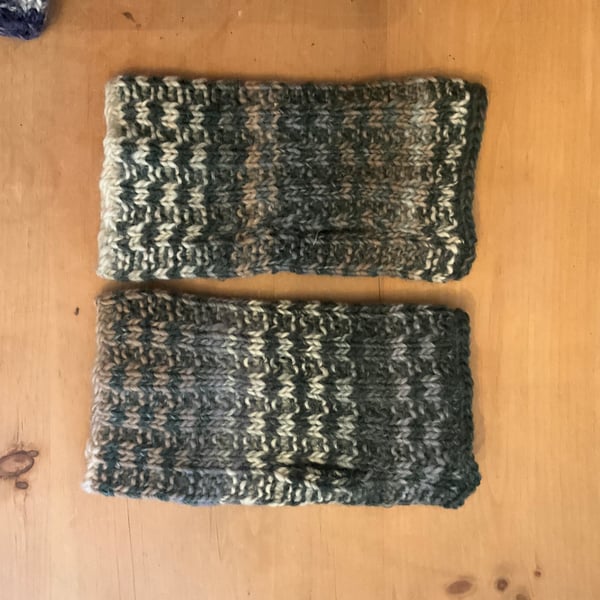 Hand Knitted Men’s Wool Hand Warmers Gloves