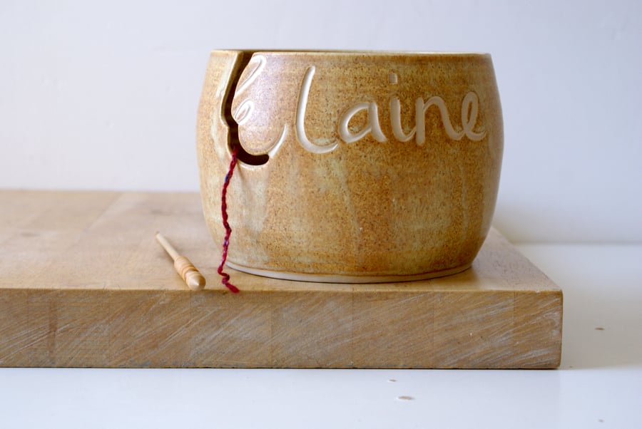 SECONDS SALE - 'Elaine' named yarn bowl
