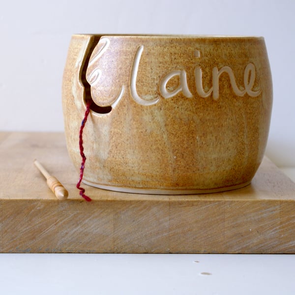 SECONDS SALE - 'Elaine' named yarn bowl