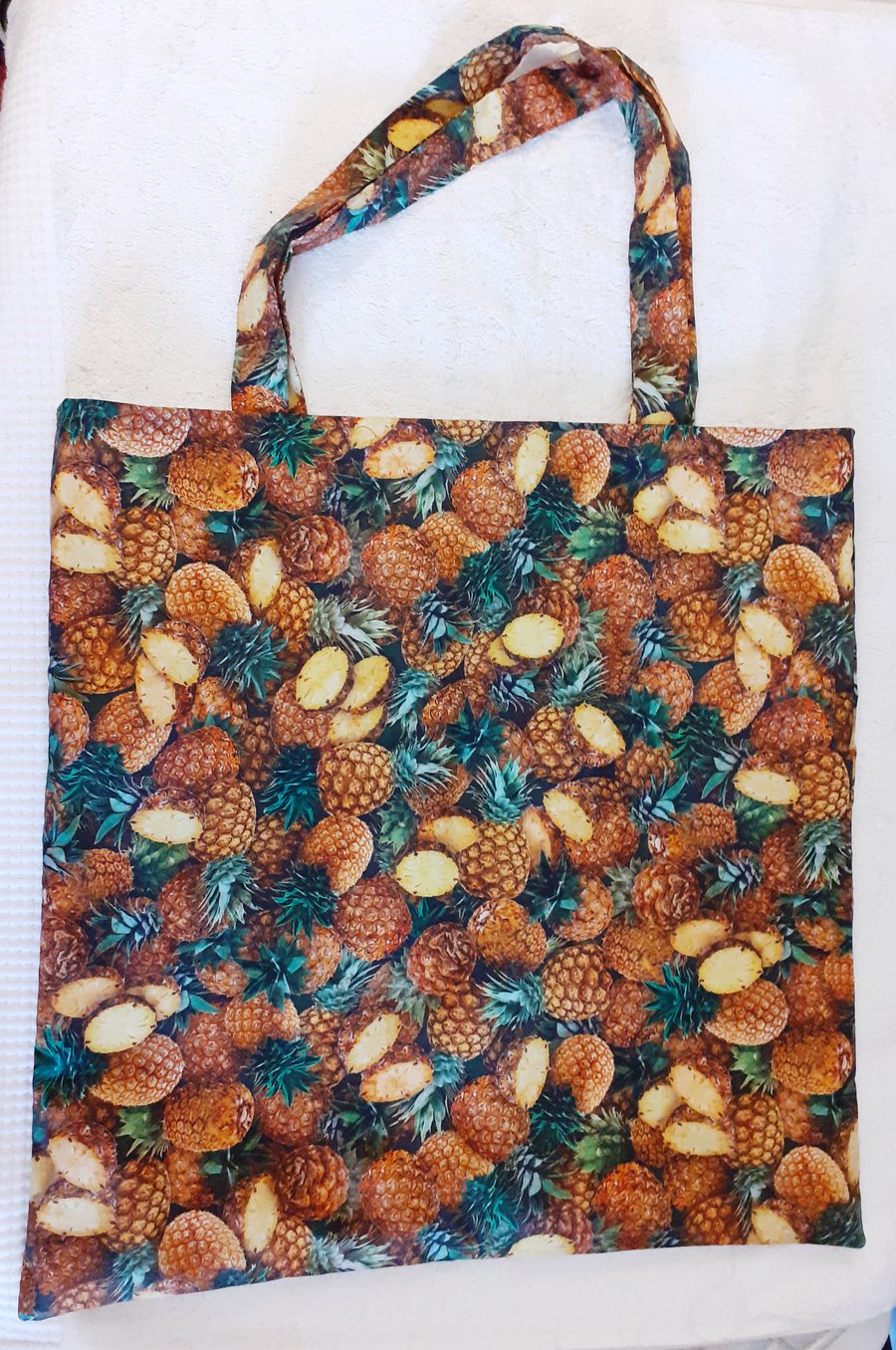 Tossed Pineapples cloth shopping bag , Tote bag