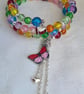 Gorgeous Over The Rainbow Memory Wire Bracelet. - Image 3