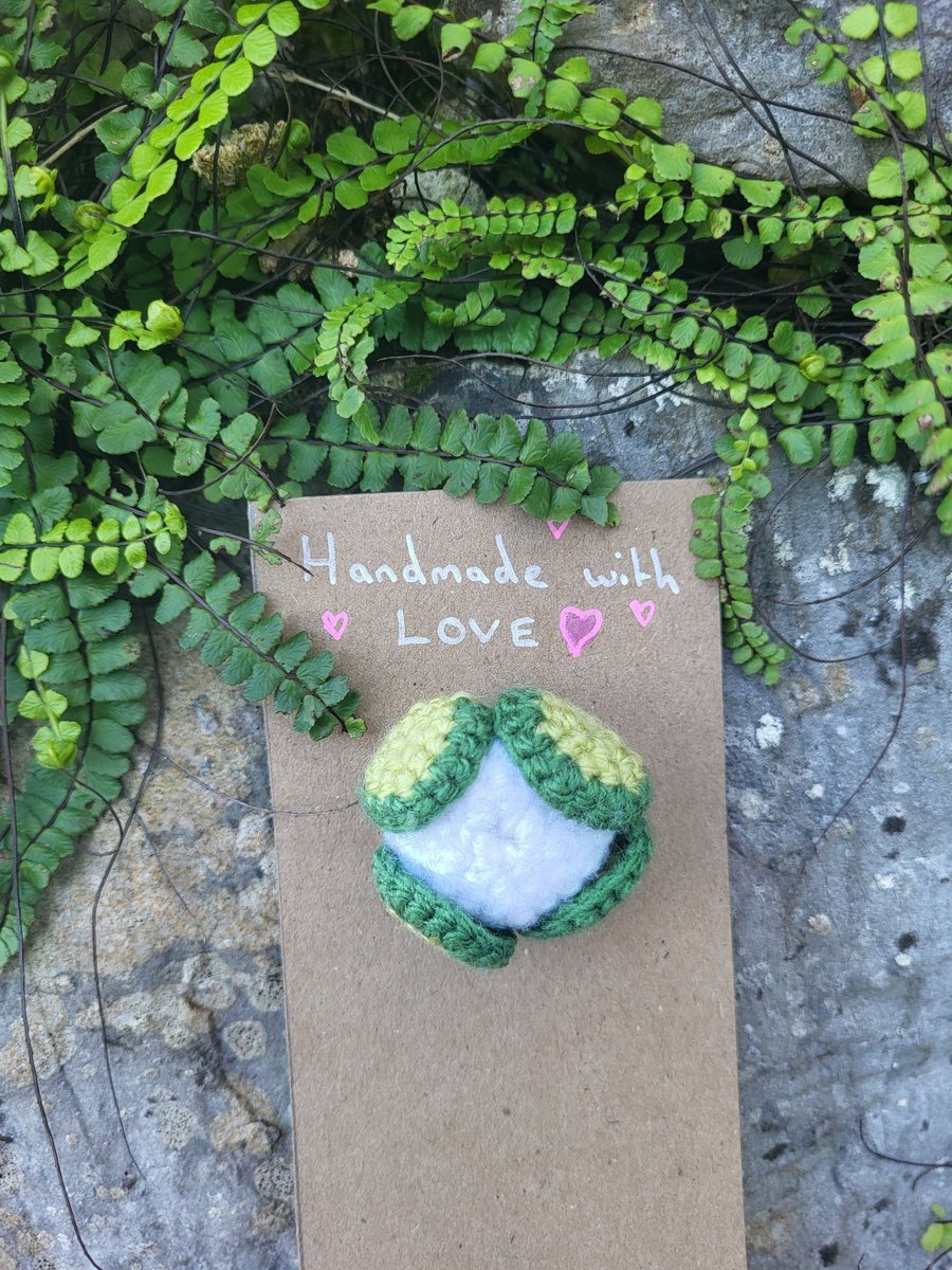 Crochet Cauliflower brooch