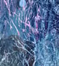 Frosted Foliage, mounted original mixed media painting - Image 3
