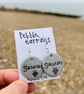Saturday Pebble Earrings with diamond design - Image 1