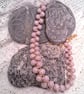 Dusky Lilac Glass Bead Criss Cross Necklace, Lilac Necklace, Gift for Her - Image 2