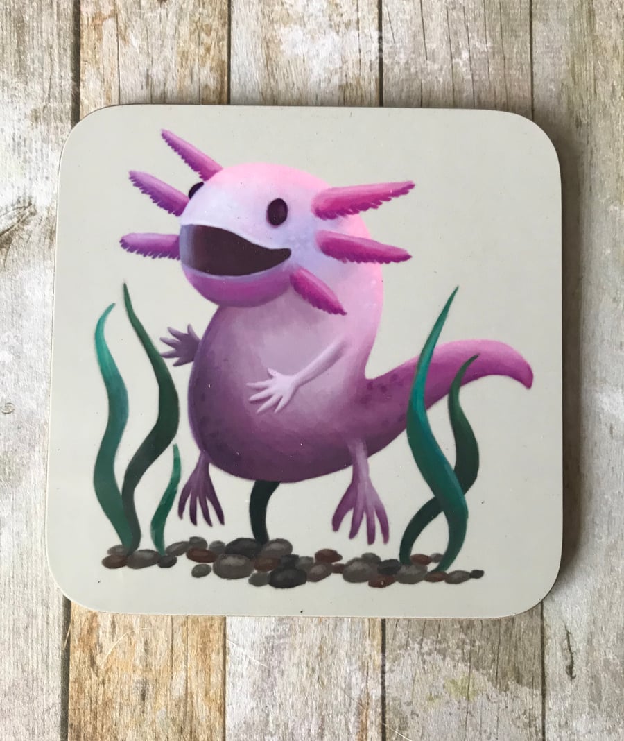 Axolotl Square Coaster