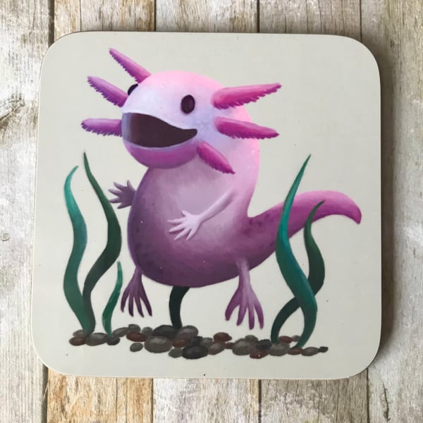 Axolotl Square Coaster