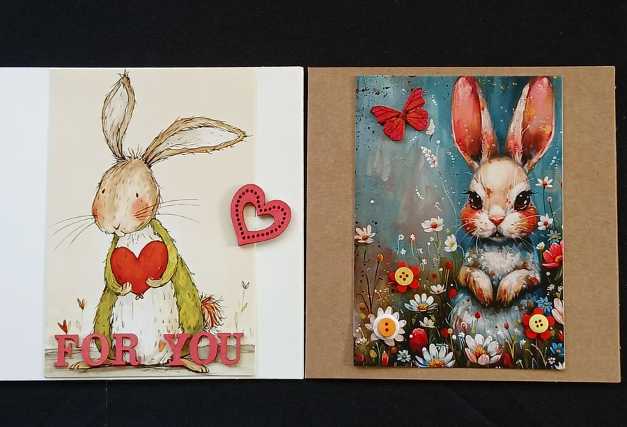 Pack of 2 blank cards 