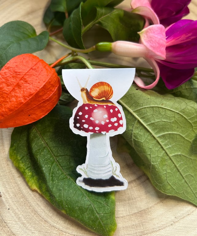 Mushroom Magnetic Bookmark