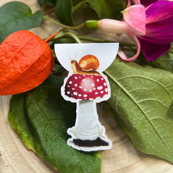 Mushroom Magnetic Bookmark