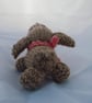 Hand Knitted Mini Spaniel Toy Dog - Collectable Doll - Small World Play - Image 4