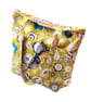 Mustard Gold Flower Design Tote Bag - Image 3