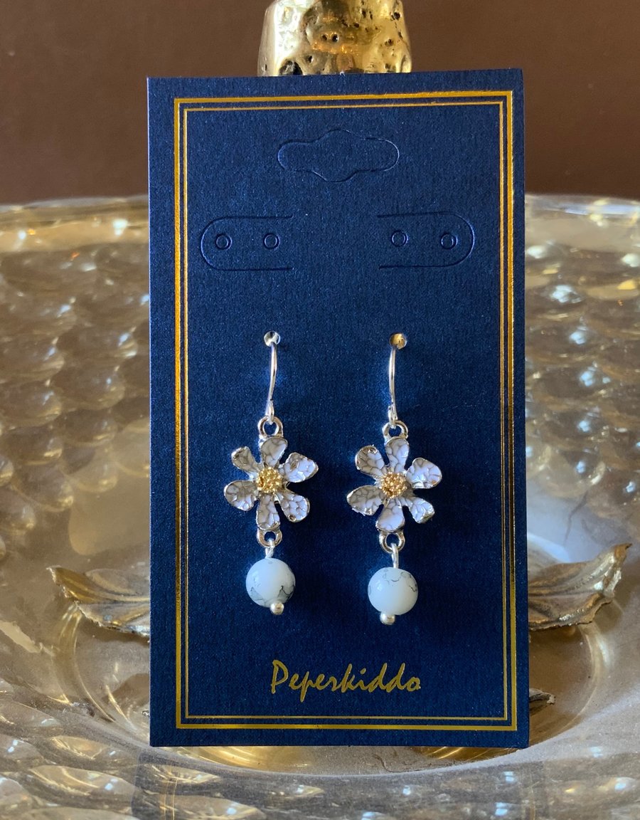 Daisy Enamel Earrings