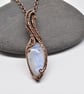 Moonstone and Copper Gothic Style Pendant - Image 7
