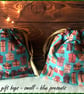 Christmas Drawstring Gift Bag, Eco Friendly Reusable Fabric Bags - Image 1