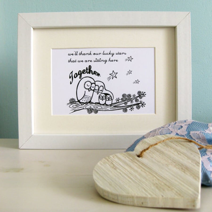 'Lucky Stars' 6x4  Mounted & Framed Print