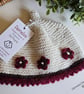 Designer Pure Baby Alpaca Baby Girl's Flower Beanie Hat 3-6 months  - Image 6