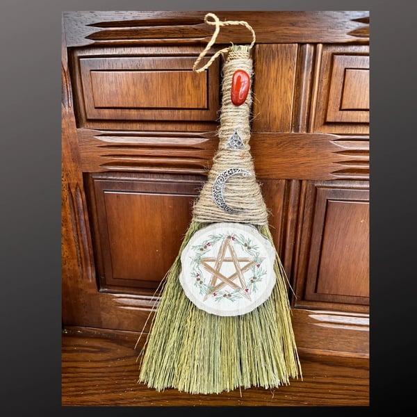 Handmade Altar Besom Broom Wiccan Pagan Witch Witchy Handfasting Spell Ritual