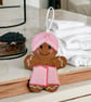 Spa day towel Gingerbread lady Embroidered Hanging Keepsake - Image 4