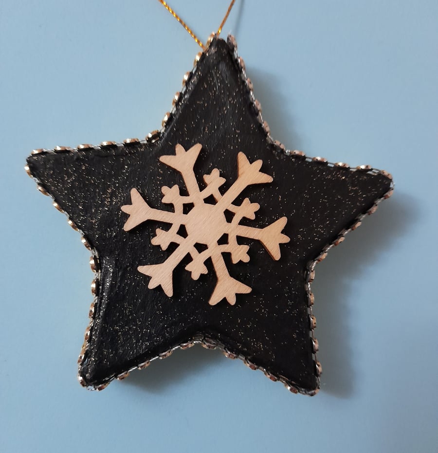 Bauble - glitter star