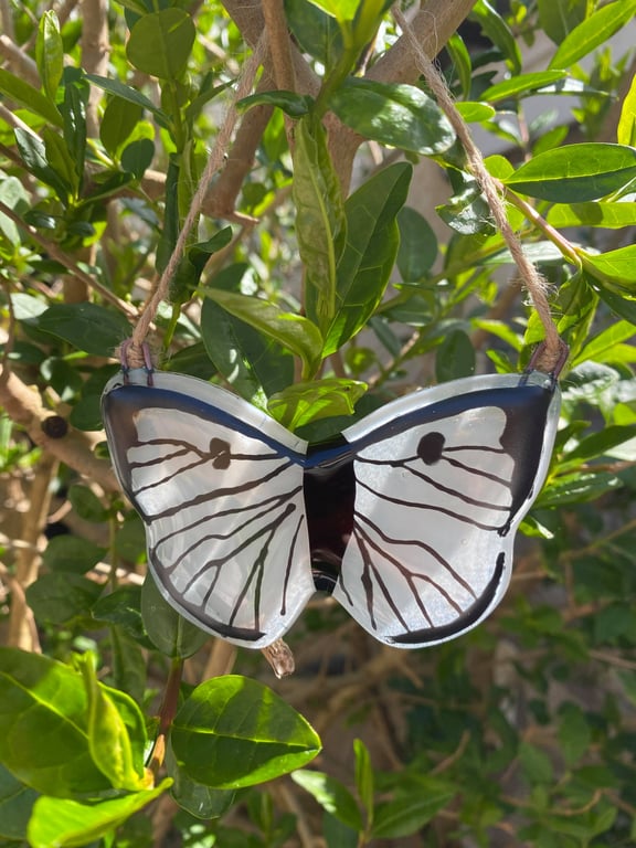Fused Glass Hanging Butterflies 