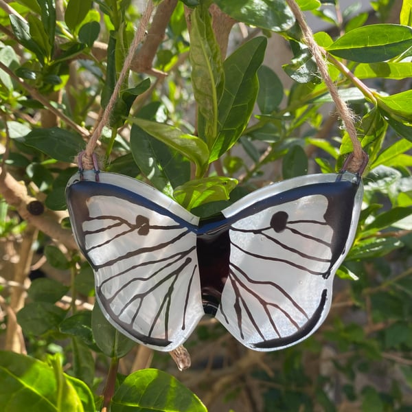 Fused Glass Hanging Butterflies 