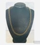 Black and bronze polka dot kumihimo beaded necklace