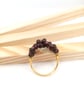 Cluster Ring Set - Amethyst & Purple Bead with White Lustre Contrast Ring - Image 5