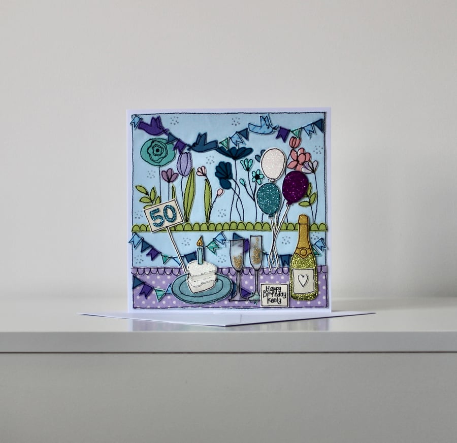  Special Order for Helen - 'Happy Birthday' - Handmade Card