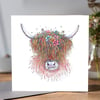 Flora the Highland Cow Greeting card 