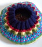 Hand Knitted Fairisle Toddlers Beret Hat  9 - 18 months size - Image 3
