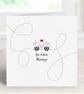 Bumblebee Love Greeting Card, Bee Mine Always, Valentine's Day, Bumblebee Gifts.