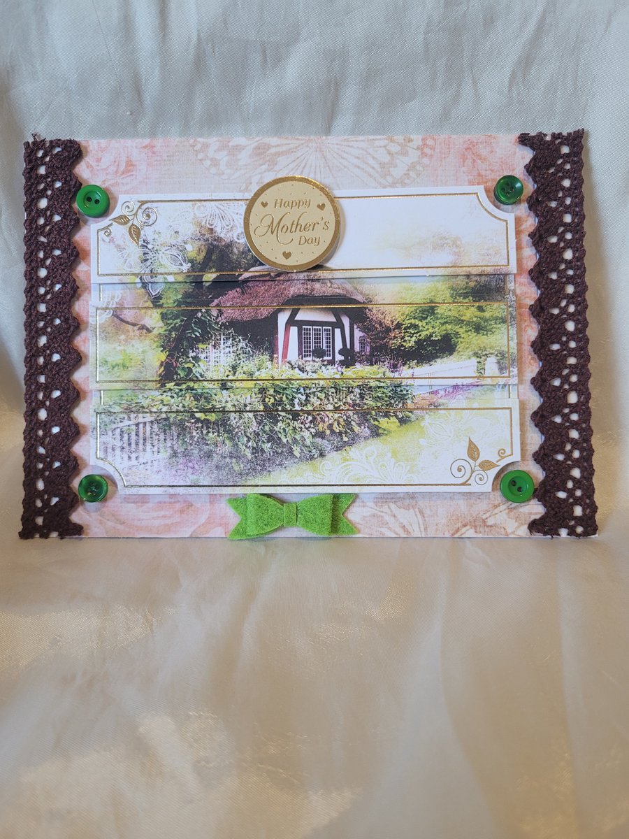 Mothers Day Greeting Card - Country House