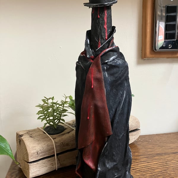 Handmade Gothic Decorative Dark Bottle Art 