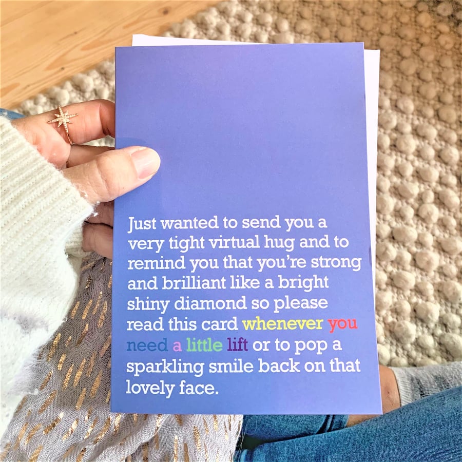 When You Need a Little Lift: Virtual Hug Card