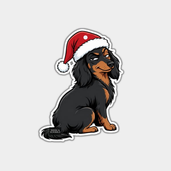 Unique Funny Christmas Gift Tags For Adults, 6pk - Cute Sitting Dog