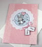 Birthday card - bunny with a balloon - Image 2