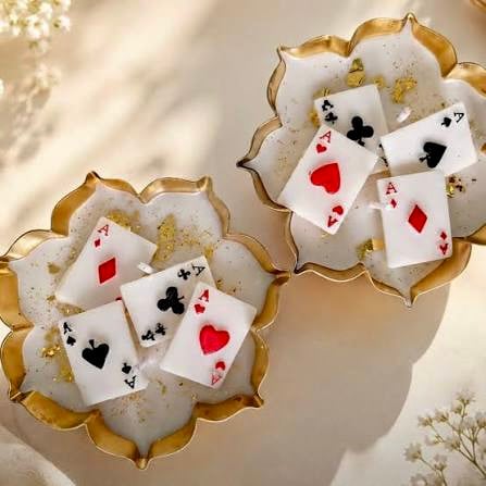 Poker Urli Candles 4.5 Inch Base Handmade Perfect For Festival Gifting & Decor