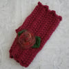 NOW 25% OFF - Pink Rose Fingerless Gloves 
