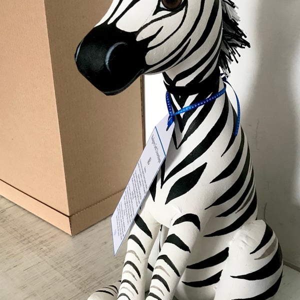 Zebra Doorstop or Floor Ornament