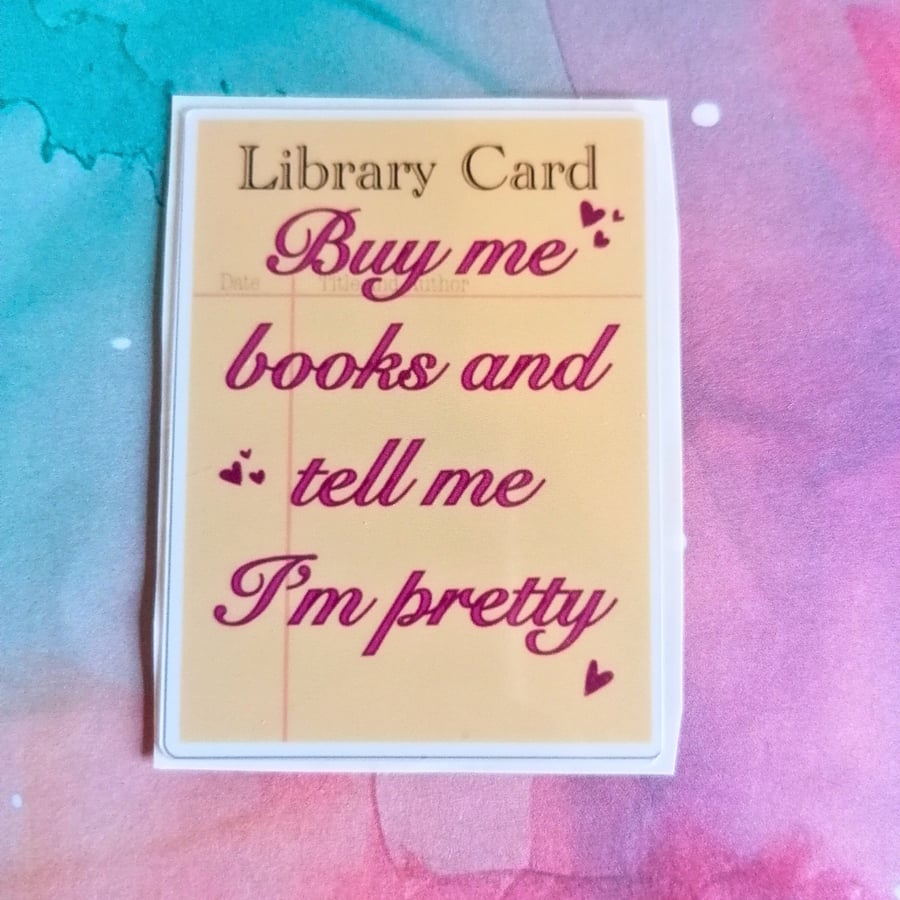 Buy me books Vinyl Sticker