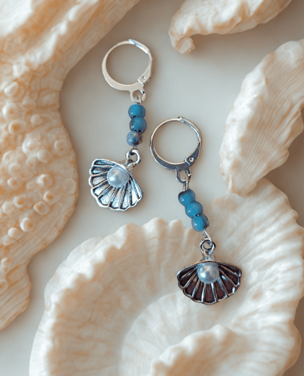 Pearl in a Shell Earrings 