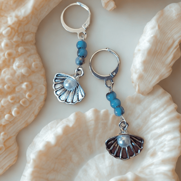Pearl in a Shell Earrings 