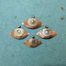 Handmade Copper Eye Pendant