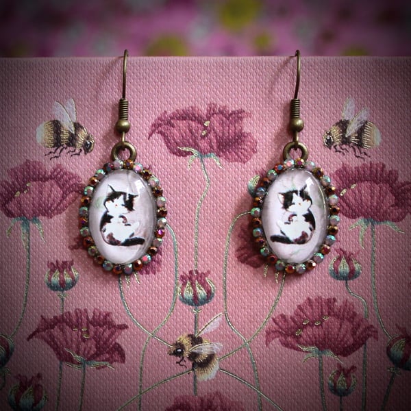 The Little Treasure Earrings - Tea Rose Edition