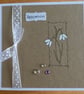 Snowdrops on Kraft Card  Birthday Card - Image 10